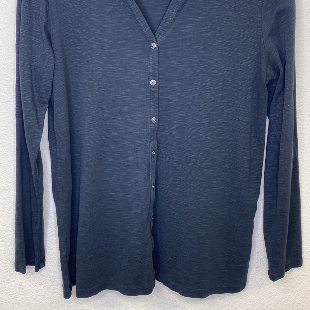 J.Jill Button Front Tee Size Medium - image 3